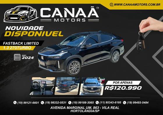 FIAT FASTBACK 1.3 TURBO 270 FLEX LIMITED EDITION AT6